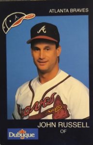 John Russell 1989 minor league baseball card