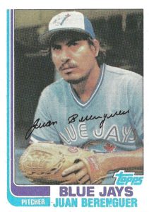 Juan Berenguer 1982 Topps Baseball Card