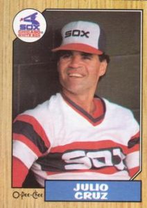 Julio Cruz 1987 Topps Baseball Card