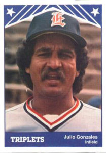 Julio Gonzalez 1983 minor league baseball card