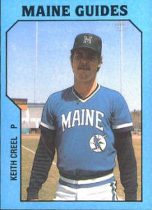 Keith Creel 1985 minor league basebal card