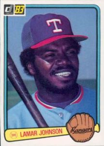 Lamar Johnson 1983 Donruss Baseball Card