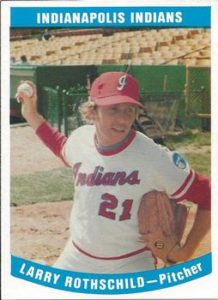 Larry Rothschild minor league baseball card