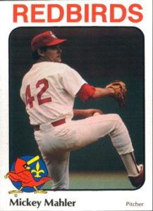 Mickey Mahler 1984 minor league baseball card