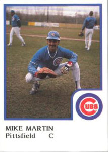Mike Martin 1986 minor league baseball card