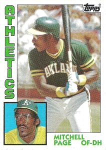 Mitchell Page 1984 Topps Baseball Card