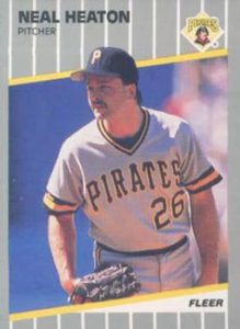 Neal Heaton 1989 Fleer Baseball Card