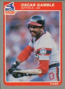 Oscar Gamble 1985 Fleer Update Baseball Card