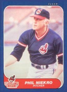 Phil Niekro 1986 Fleer Update Baseball Card