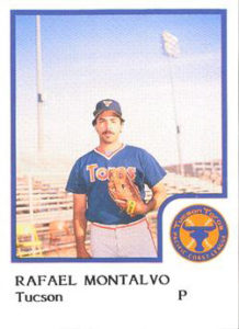 Rafael Montalvo 1986 minor league baseball card