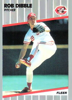 Rob Dibble 1989 Fleer Baseball Card