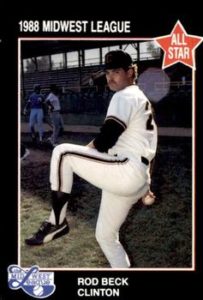 Rod Beck minor league baseball card