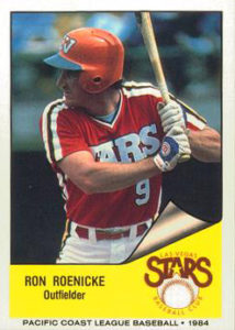 Ron Roenicke 1984 minor league baseball card