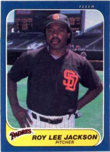 Roy Lee Jackson 1986 Fleer Baseball Card