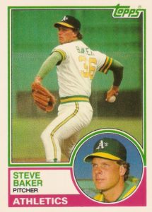 Steve Baker 1983 Topps Baseball Card