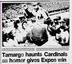 John Tamargo 1980 Home Run