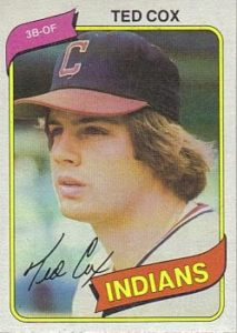 Ted Cox 1980 Topps Baseball Card