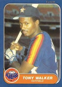 Tony Walker 1986 Fleer Update Baseball Card