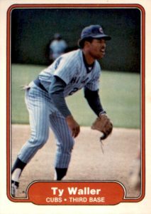 Ty Waller 1982 Fleer Baseball Card