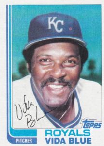 Vida Blue 1982 Topps Traded Baseball Card