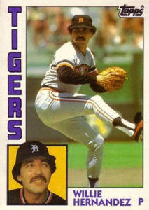 Willie Hernandez 1984 Topps Traded baseball card