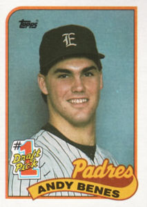 Andy Benes 1989 Topps Baseball Card