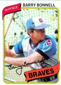 Barry Bonnell 1980 Topps Baseball Card