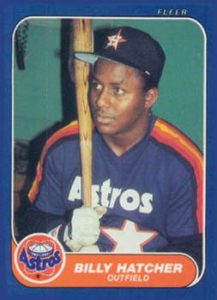Billy Hatcher 1986 Fleer Baseball Card