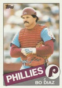 Bo Diaz 1985 Topps Baseball Card