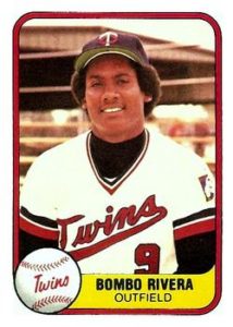 Bombo Rivera 1981 Fleer Baseball Card