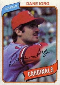 Dane Iorg 1980 Topps Baseball Card