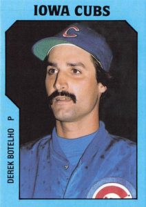Derek Botelho 1985 minor league baseball card