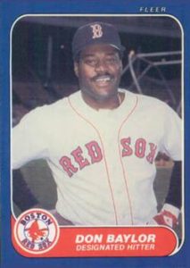 Don Baylor 1986 Fleer Baseball Card