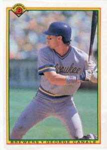 George Canale 1990 Bowman baseball card