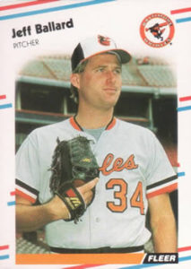 Jeff Ballard 1988 Fleer baseball card