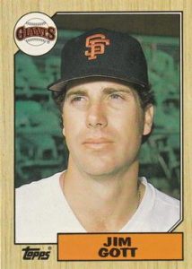 Jim Gott 1987 Topps Baseball Card