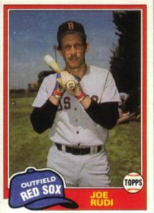 Joe Rudi 1981 Topps Update Baseball Card