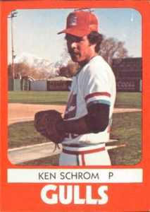Ken Schrom 1980 minor league baseball card