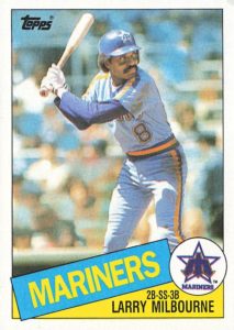 Larry Milbourne 1985 Topps Baseball Card