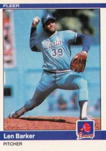 Len Barker 1984 Fleer Baseball Card