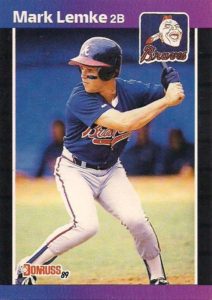 Mark Lemke 1989 Donruss Baseball Card