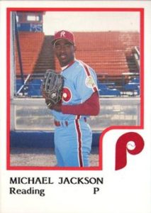 Michael Jackson 1986 minor league baseball card