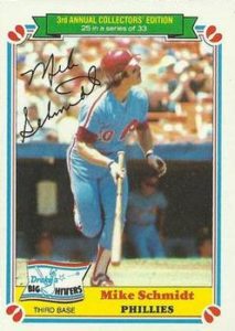 Mike Schmidt 1983 Drakes Big Hitters baseball card