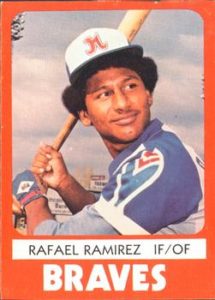 Rafael Ramirez 1980 minor league baseball card