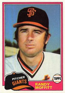 Randy Moffitt 1981 Topps Baseball Card