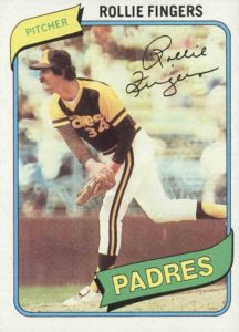 Rollie Fingers 1980 Topps Baseball Card