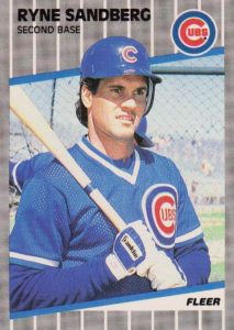 Ryne Sandberg 1989 Fleer Baseball Card
