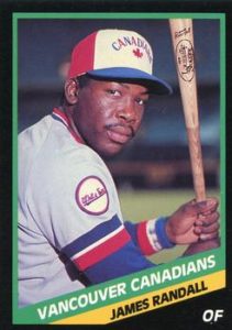 Sap Randall 1988 minor league baseball card