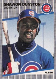 Shawon Dunston 1989 Fleer Baseball Card