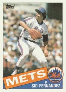 Sid Fernandez 1985 Topps baseball card